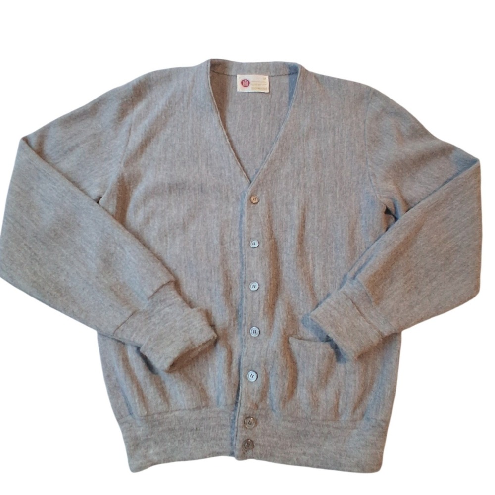 Vintage Sears Kings Road Men's‎ size Medium Ivy league Preppy Professor Cardigan